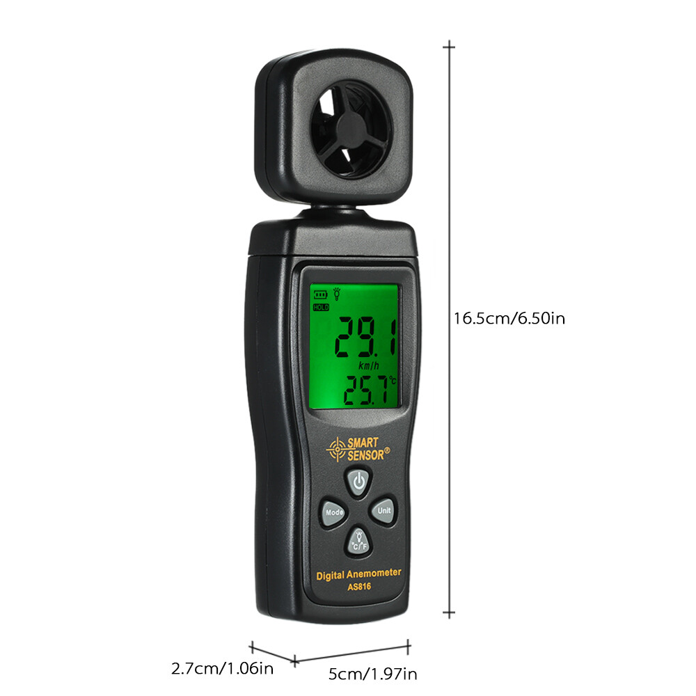 LCD Digital Wind Meter Anemometer Velocity Tester S2M4