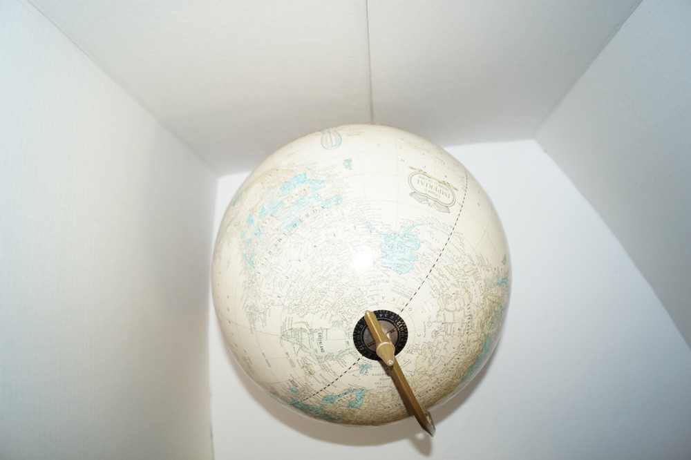 Vintage Cram's Imperial 12" World Globe EUC