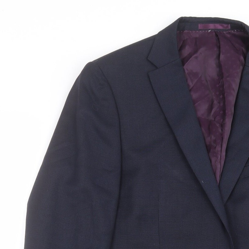NEXT Mens Blue Wool Blend Suit Jacket Size 42