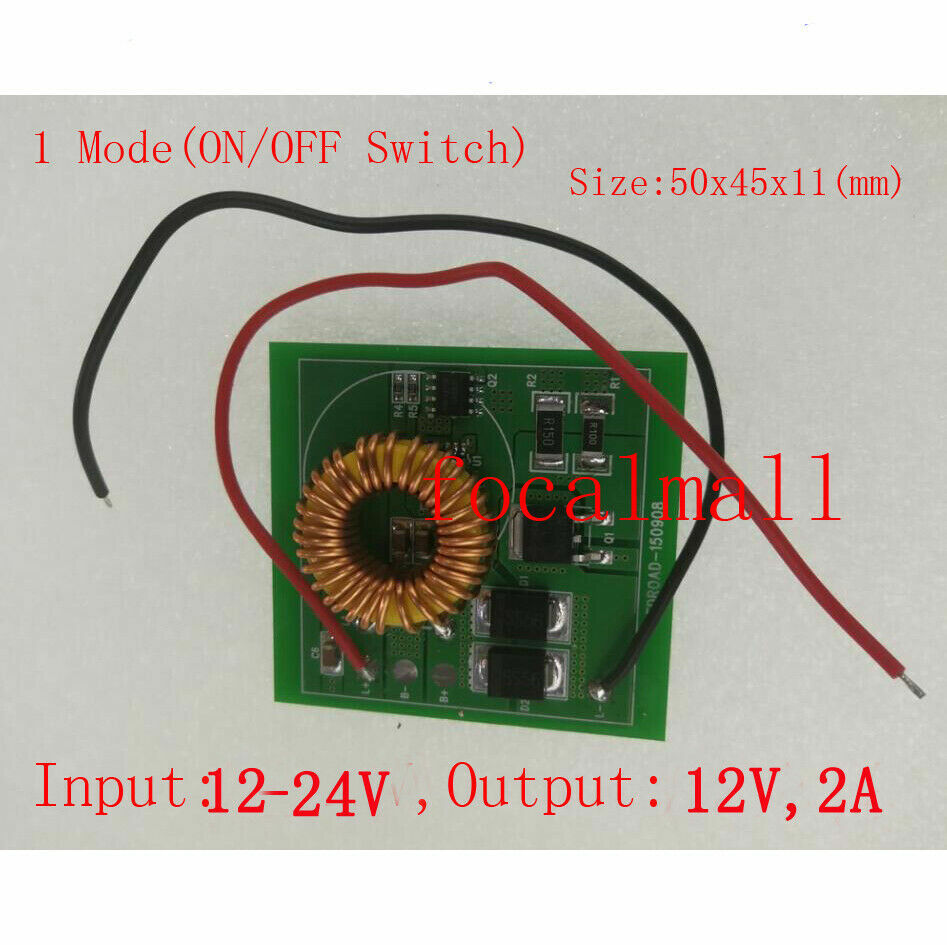 Led Driver Single Mode 12V 2A Output 12-24V Input for 12V LED Bulb