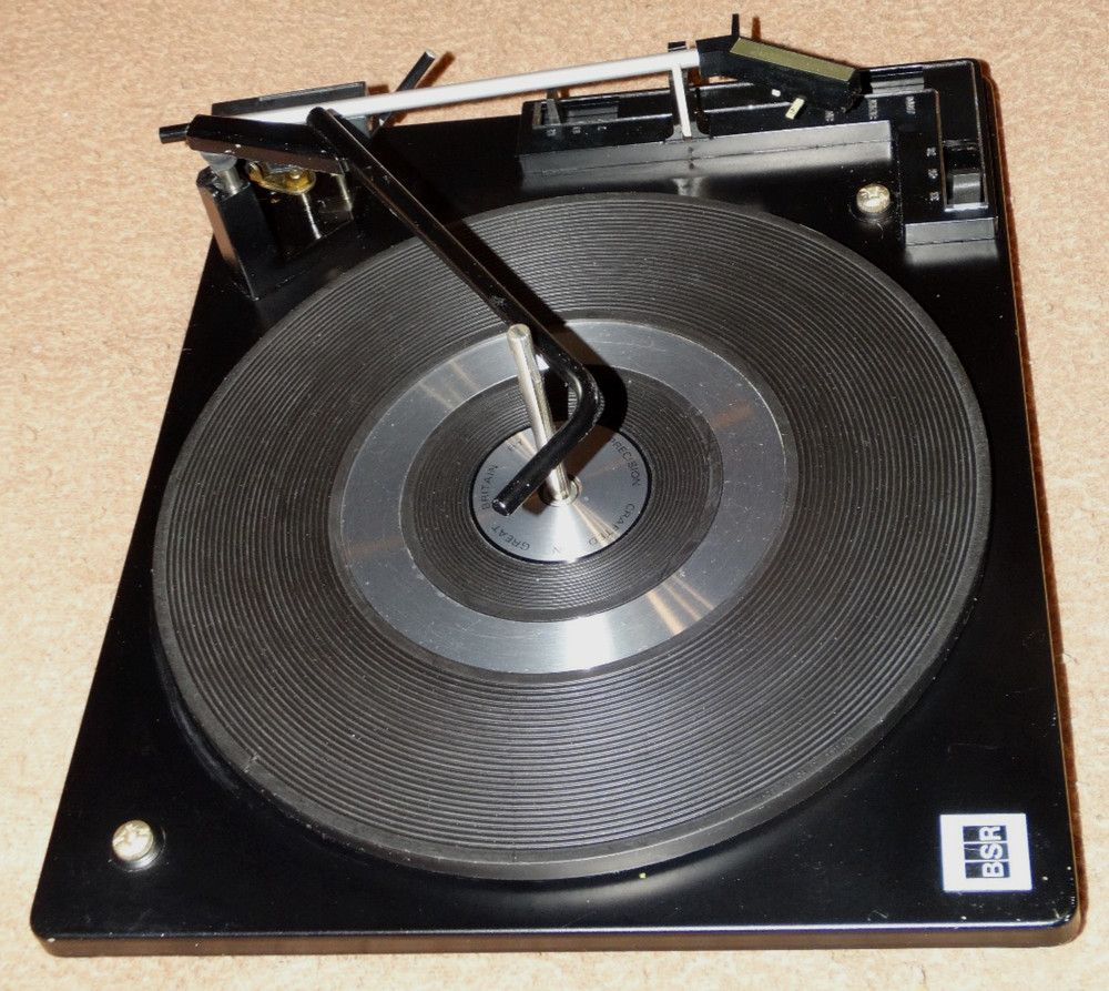 BSR 3 Speed Fully Automatic Multi-Play Record Changer Chassis Works Gr8 Read des