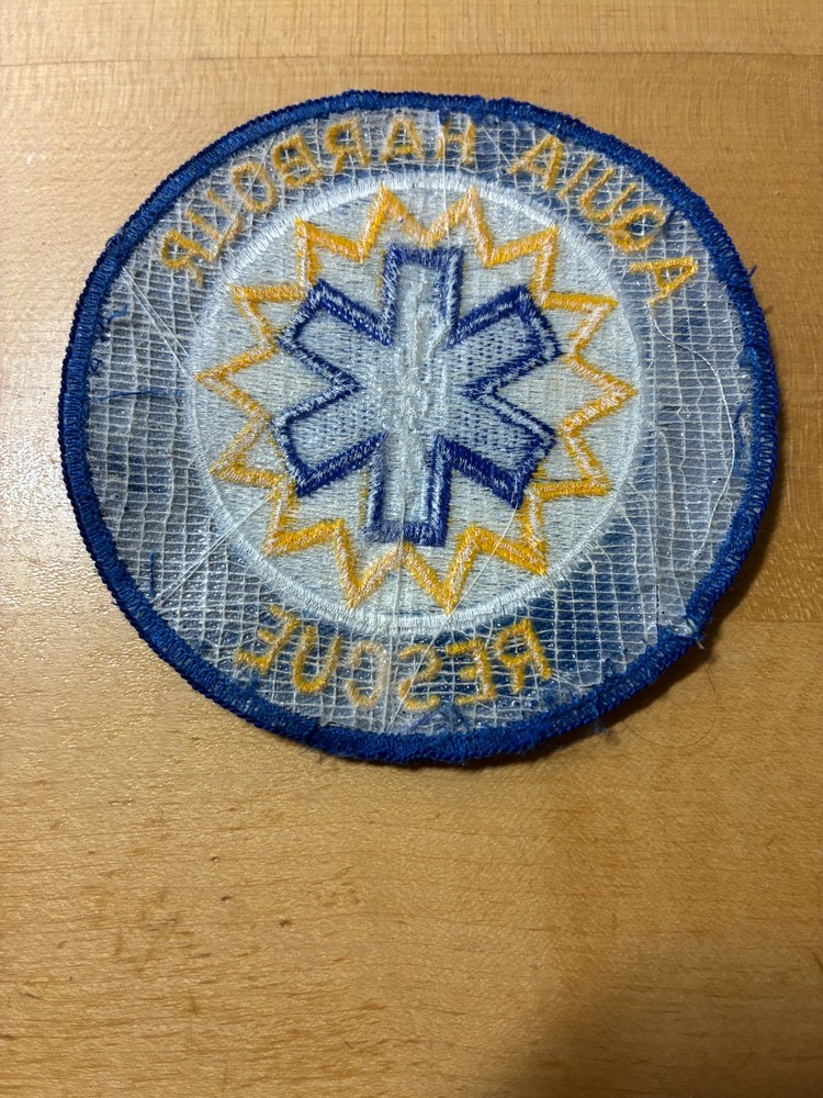 Aqua Harbor Rescue Patch. Free Shipping