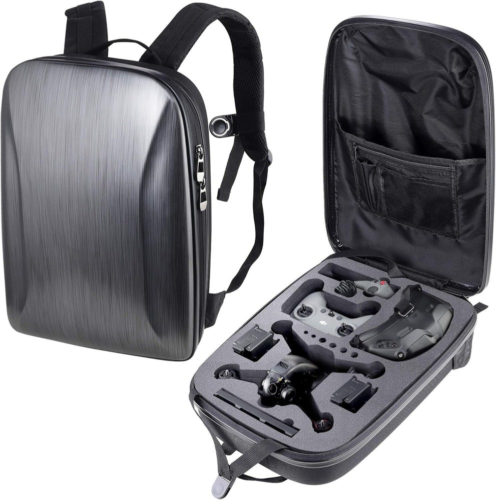 Waterproof Shockproof Hard Case for DJI FPV Combo & Accessories - 2 Compartments