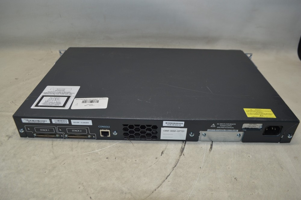 Cisco Systems ws-c3750v2-24ps-e v07 Network Switch