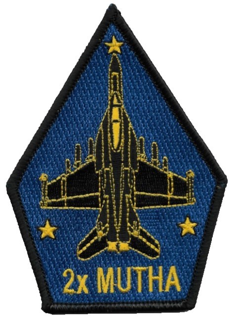 VFA-213 BLACKLIONS 2 x MUTHA COFFIN PATCH