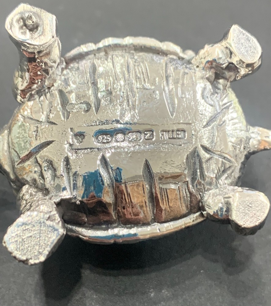 Silver TORTOISE - Fully Hallmarked Sterling Silver