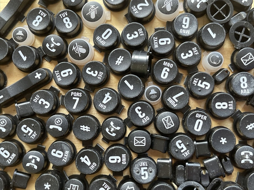 Plastic Telephone Buttons
