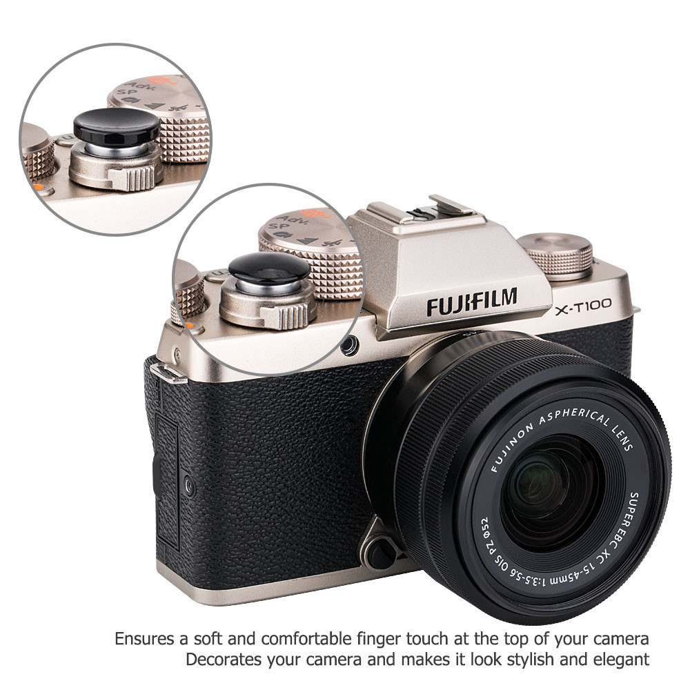 2PCS Brass Soft Shutter Release Button Cap fr Sony A6500 A6400 A6300 A6000 A5100