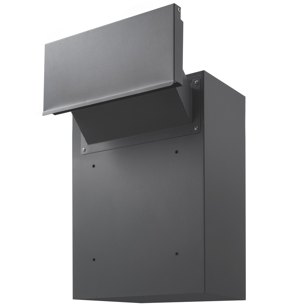 VEVOR Through The Wall Drop Box 12.5x6.3x16.9" Mailbox with Code Lock Dark Gray