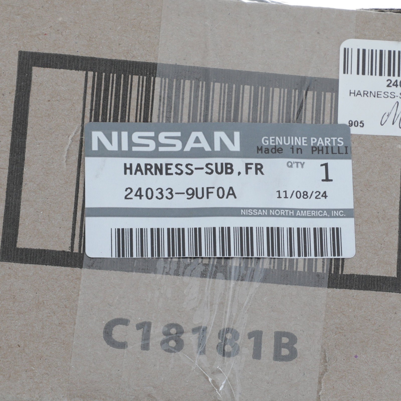 NEW OEM Nissan 2018-2024 Murano Front Bumper Sub Wiring Harness 24033-9UF0A