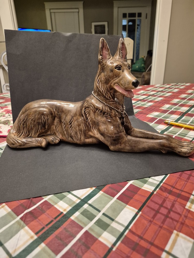 Vintage 1955 Ceramic German Shepherd!