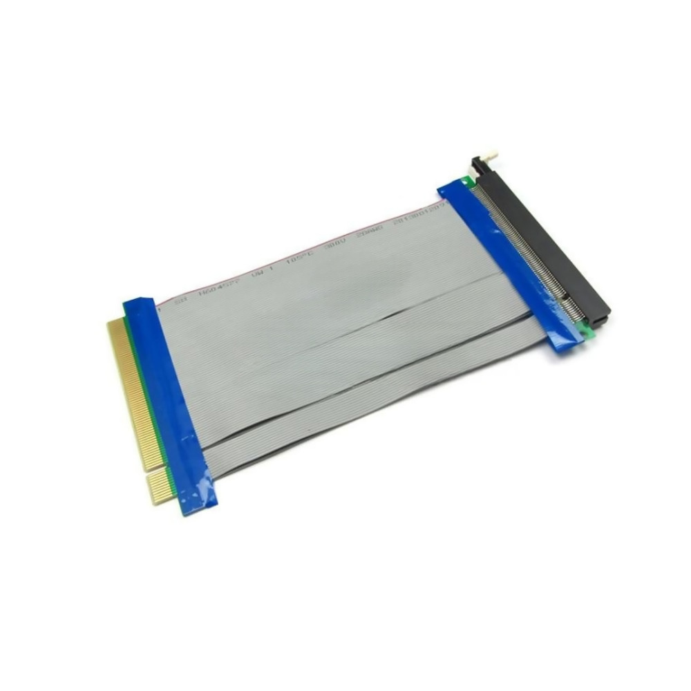 PCI-E Express Riser Card 16X to 16X Extender Extension PC Ribbon Cable