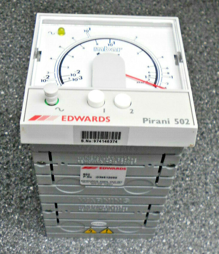 EDWARDS D39512000 PIRANI 502 VACUUM GAUGE CONTROLLER UNIT