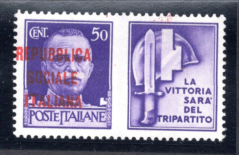 War Propaganda Cent. 50 Left Overprint - MNH