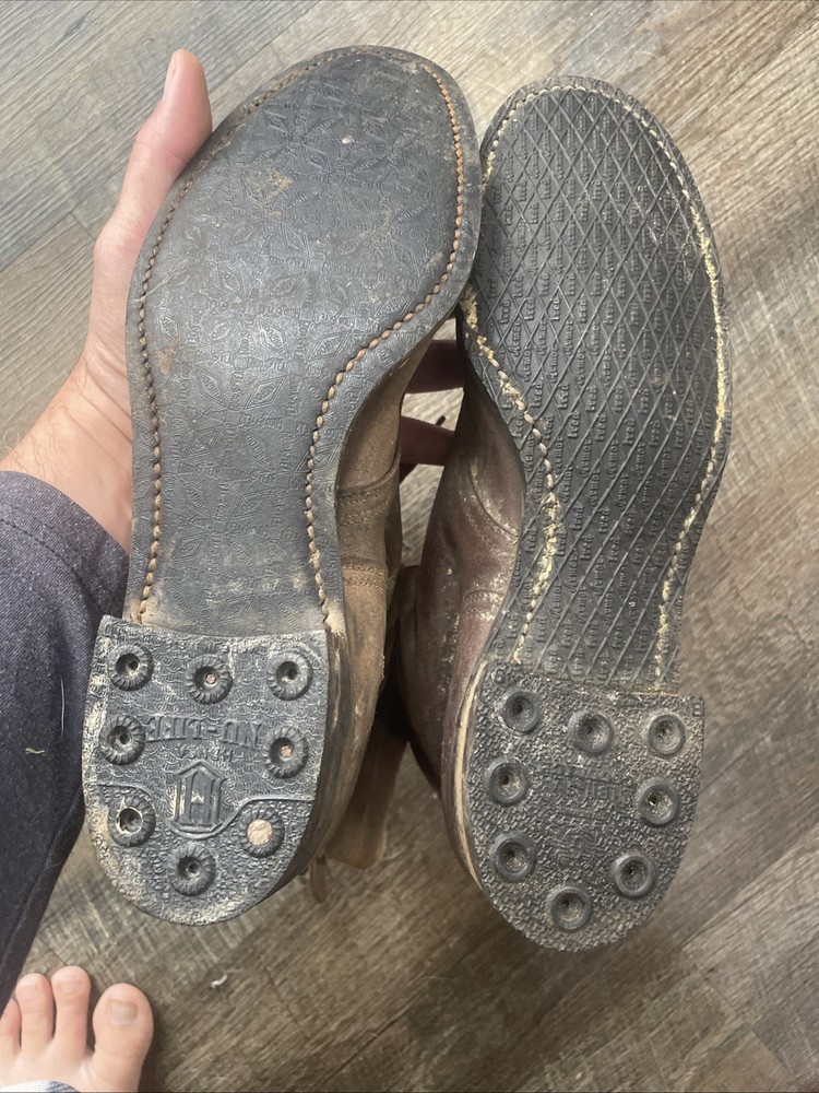 WW2 US Original Double Buckle Boots Size 9
