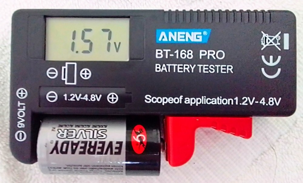 2025 ANENG Digital Display BATTERY TESTER For AA, AAA, C, D, 9V & Button Cells