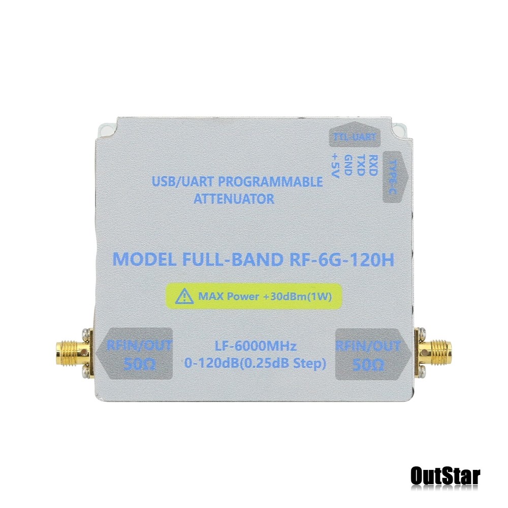 Bidirectional Digital Control RF Attenuator w/TFT Main Controller LF-6GHZ-120DB