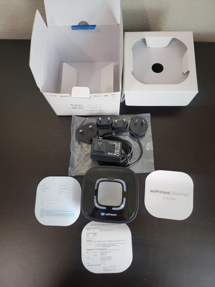 WePresent SharePod WHE-100 Wireless Presentation HDMI Adapter Screen Share