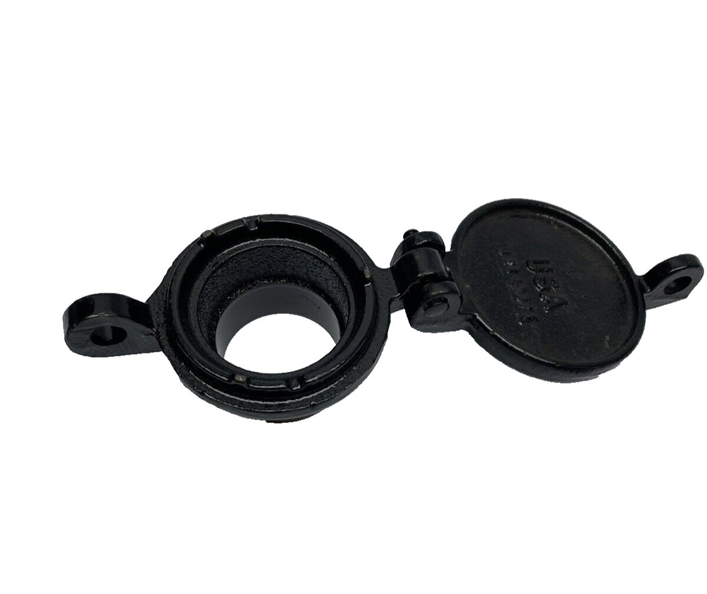 Morrison Dubuque 2" Cast Iron Hinged Fill Cap, MNPT, Lockable