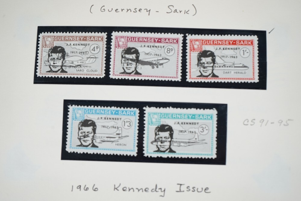 BRITISH ISLES SPECIALIZED 1960s JFK CINDERELLAS 250+ STAMPS & 50+ COVERS