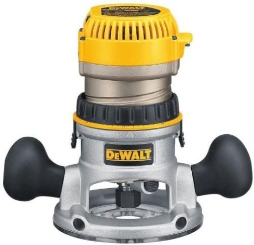 Router, Variable Speed, Fixed Base, 2-1/4 HP , Yellow