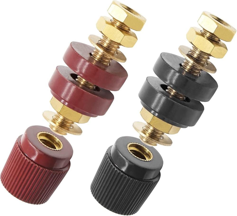 2 Pcs 3/8" Remote Battery Terminal Stud Battery Power Junction Post