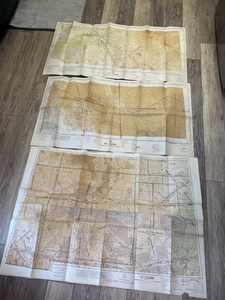 WWII US Army Air Force Pilot Navigation Kit Charts Docs Records Photos rare map