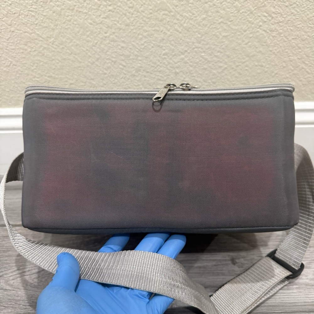 Gray Case Logic CD Carry Bag with Strap - 28 CD Case Holder