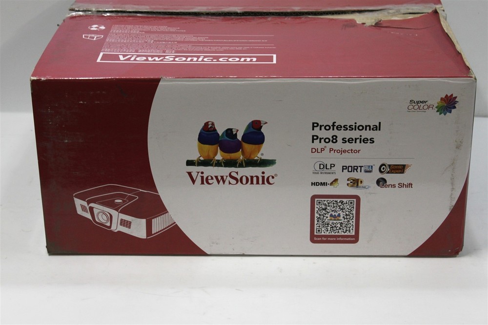 ViewSonic PRO8530HDL projector 194 Lamp Hours Remote Tested and Working