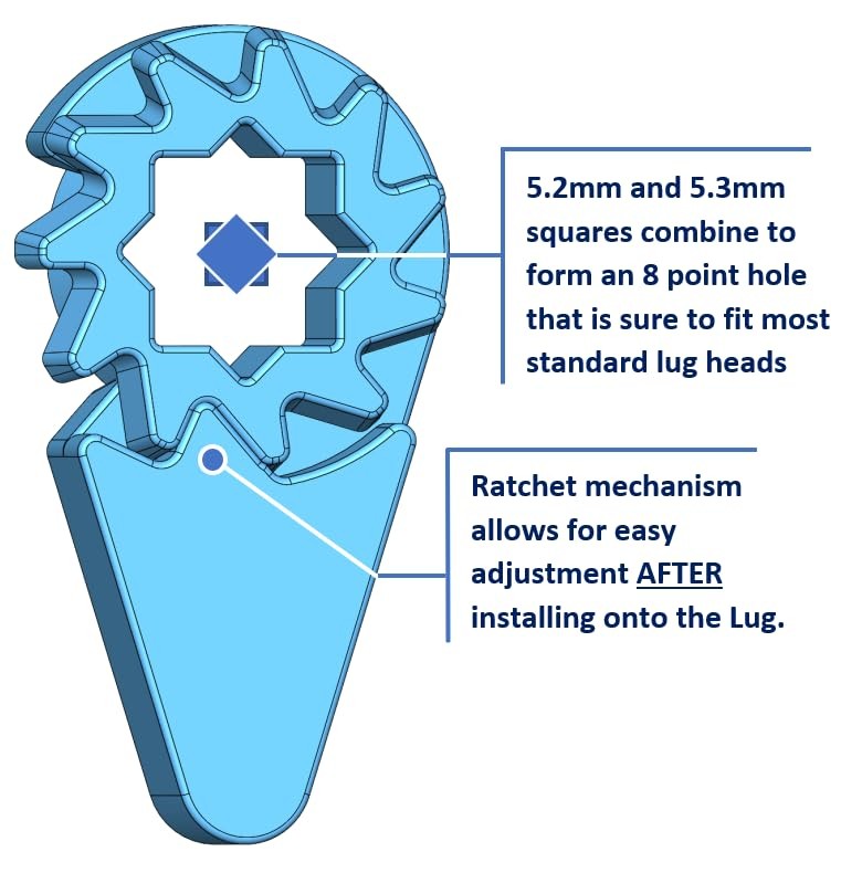 (Black) - Lug Locks for Drums & Percussion