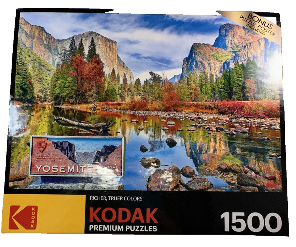 Kodak Yosemite National Park 1500 Piece Jigsaw Puzzle NIB
