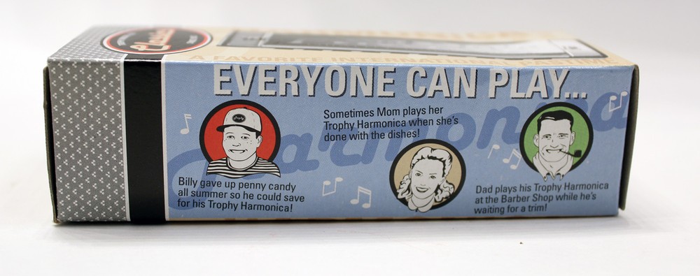 TROPHY CLASSIC FIRST NOTE DIATONIC 10 HOLE HARMONICA KEY OF C w/ INSTRUCTIONS