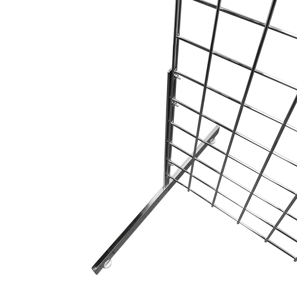 3 Set Square Gridwall 2' x 4' Grid Panel Floorstanding Wire Board Shelving Stand