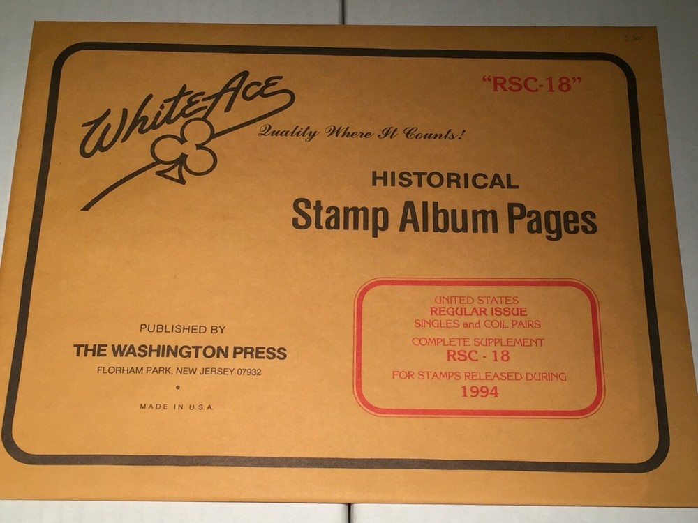 New Package White Ace Pages Regular Issues Complete 1994 RSC-18