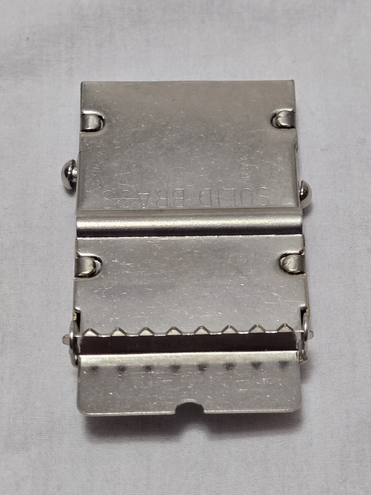 Vintage Coca-Cola Belt Buckle Solid Brass Coke Soda Pop Advertising Red & White