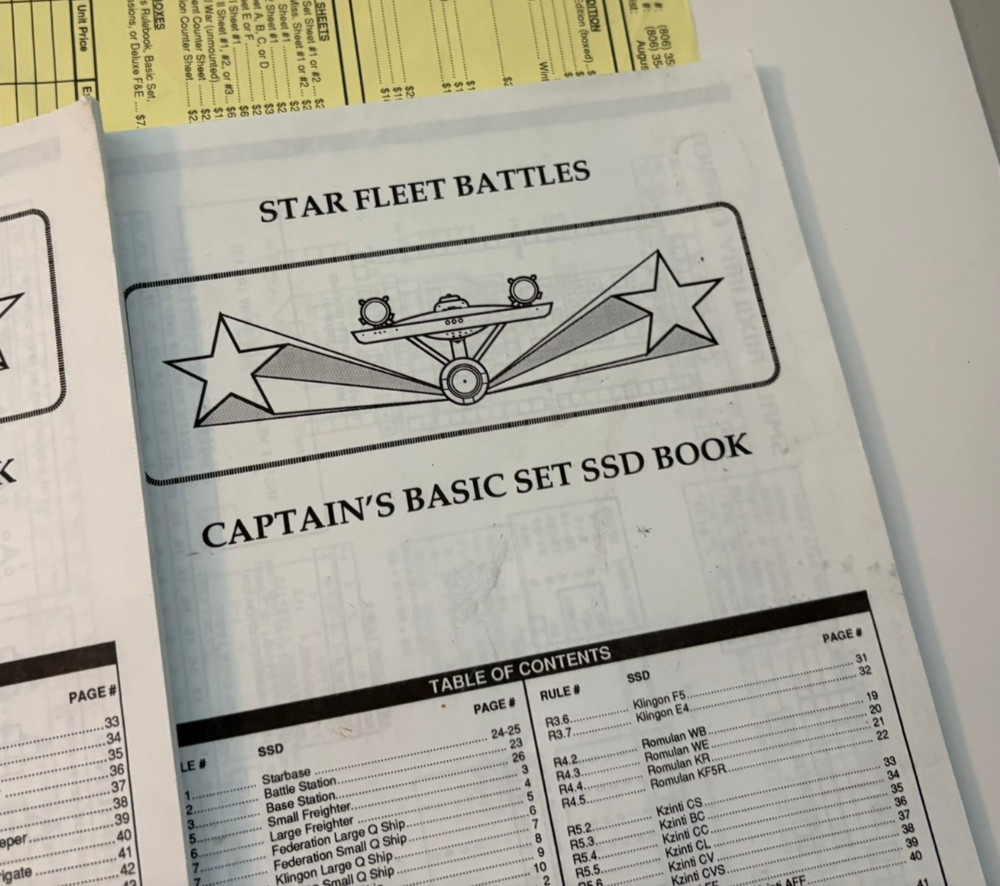 Star Fleet Battles Volume II: Task Force Games (Incomplete / Read Description)