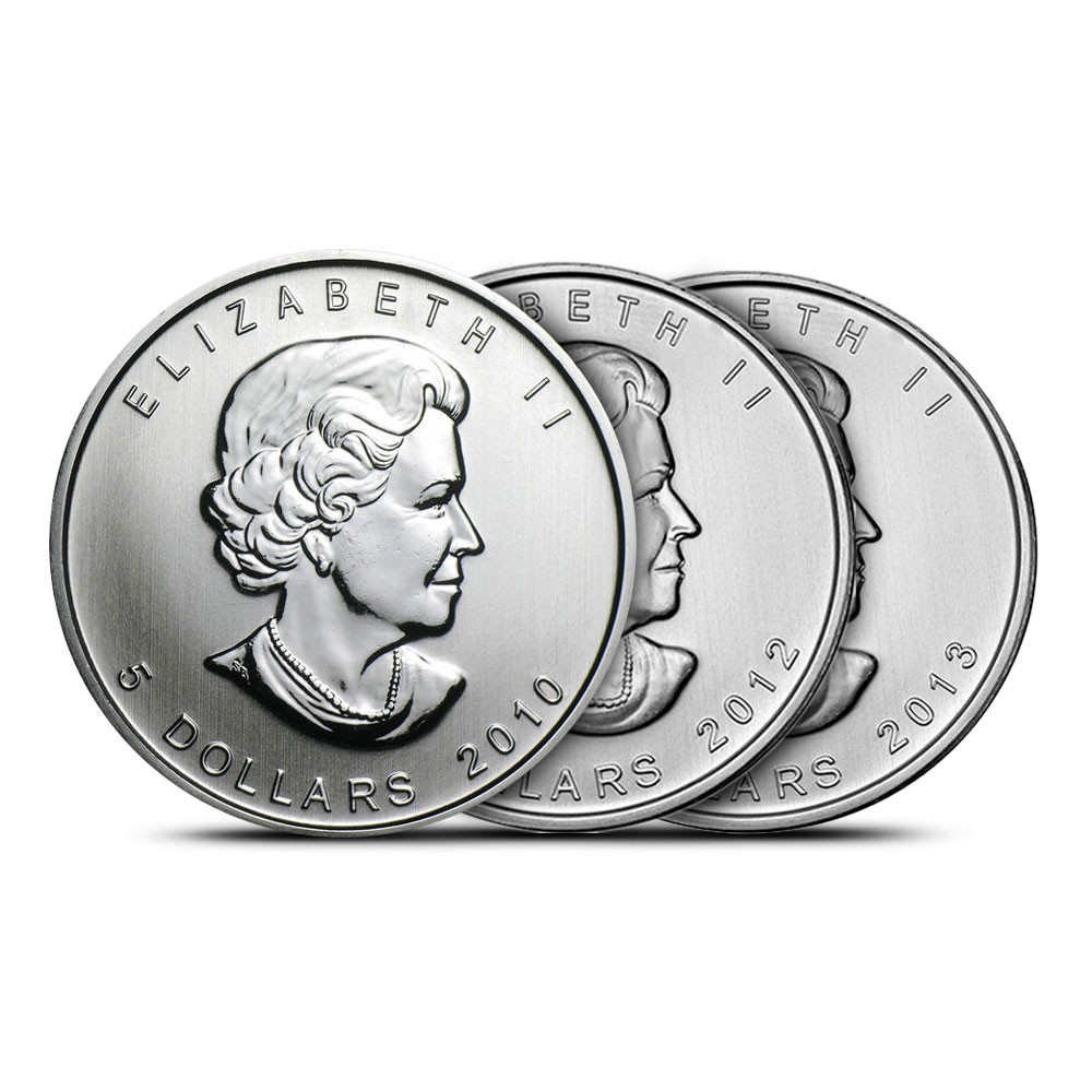 1 oz Canadian Silver Maple Leaf Coin (Random Year)