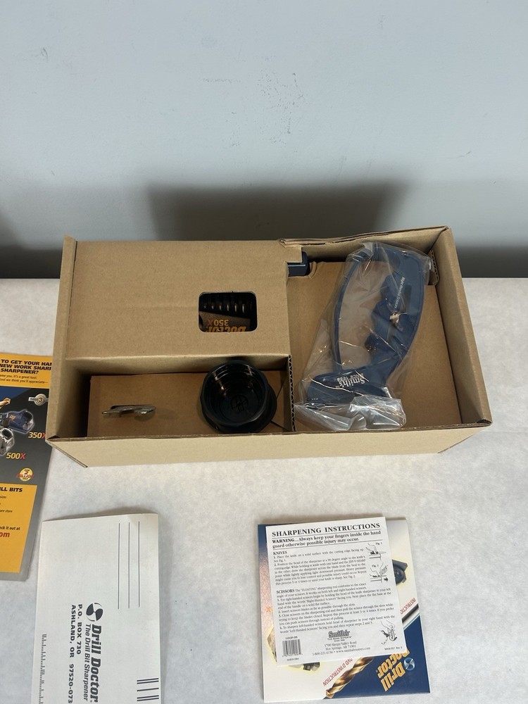 Drill Doctor DD350X Drill Bit Sharpener Unused Open Box Complete