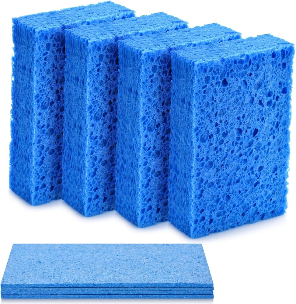 Mcyye 4PCS Compressed Kitchen Sponges for Household Use Zero Scratch Scrub Di...