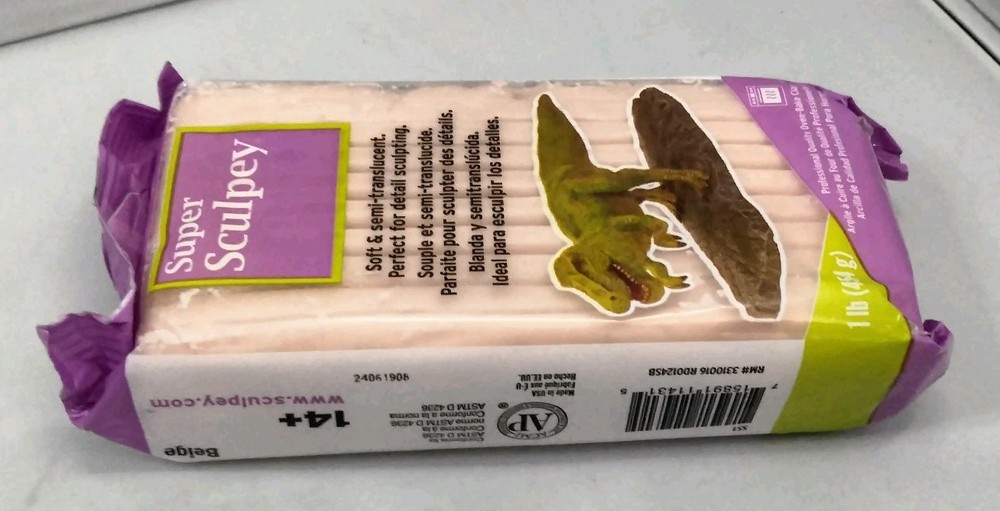Super Sculpey Polymer Clay 1lb-Beige