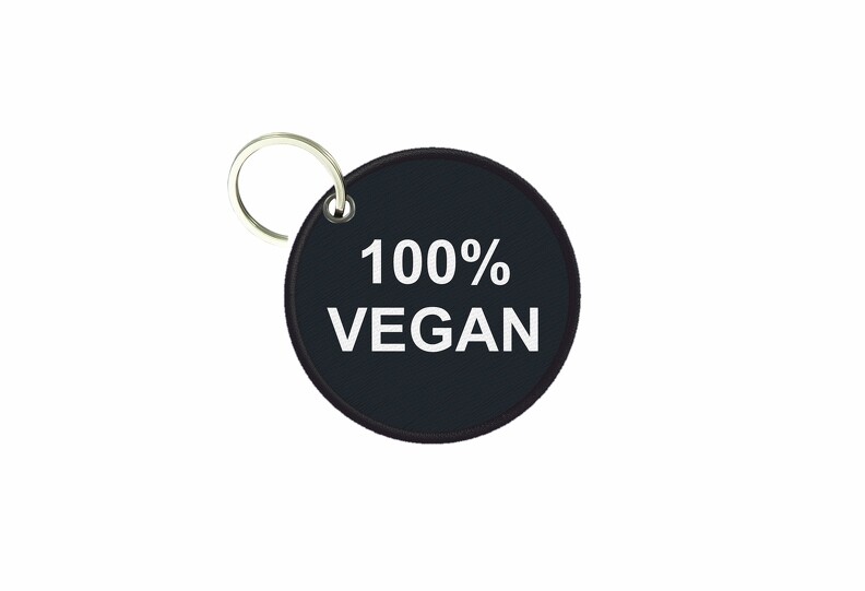 Keychain Round Printed Double-Sided 100% Vegan