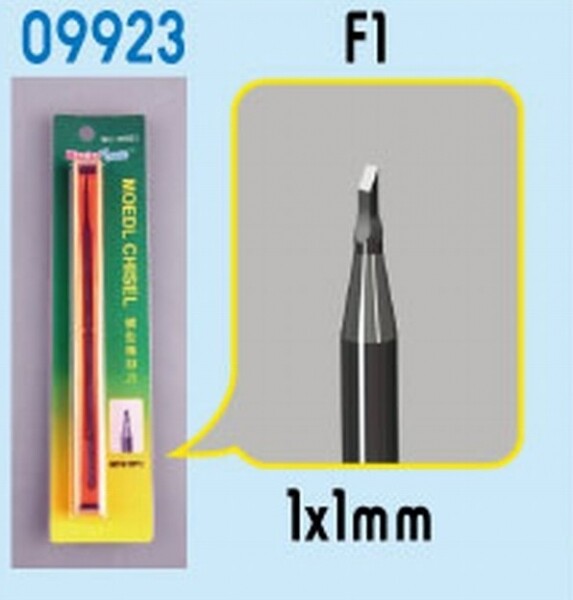 Trumpeter Modelling Tools - Micro Chisel F1 - Flat 1mm Tip (1x1mm)