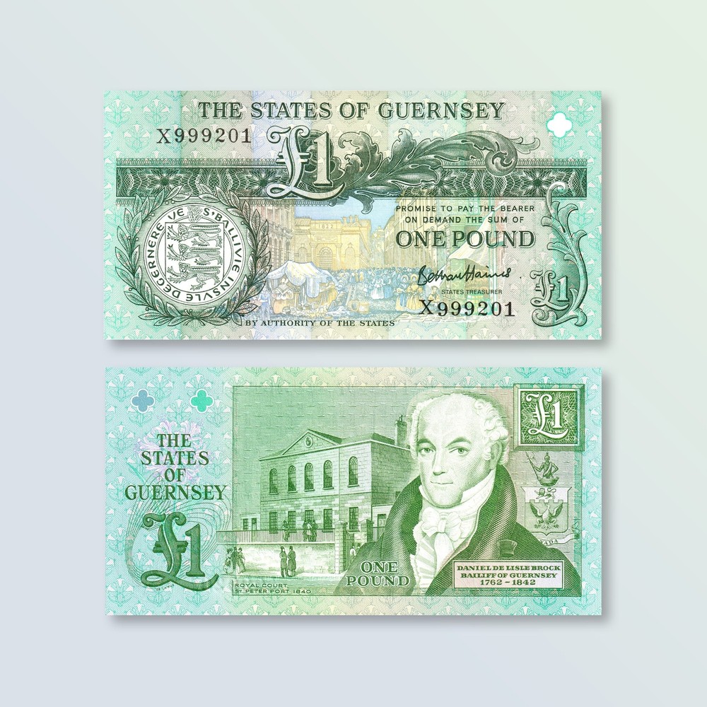 Guernsey 1 Pound, 2016, B157d, P52, UNC