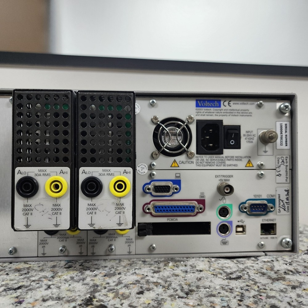 Voltech PM6000 Universal Power Analyzer Calibrated