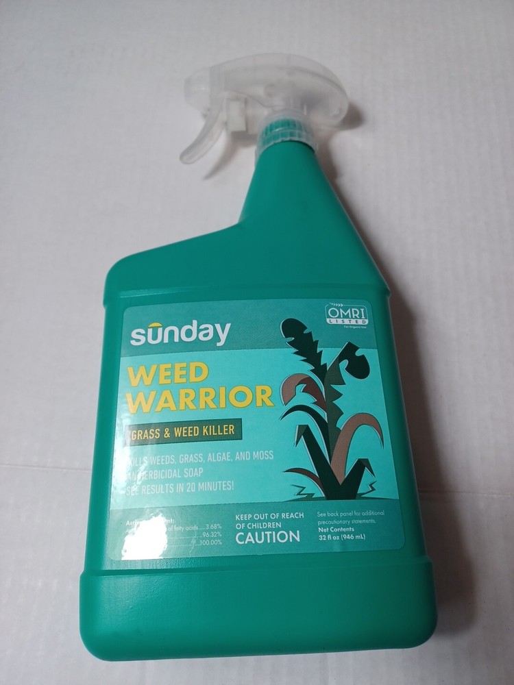 Sunday Weed Warrior Grass Algae Moss Herbicidal Soap , 32 fl oz