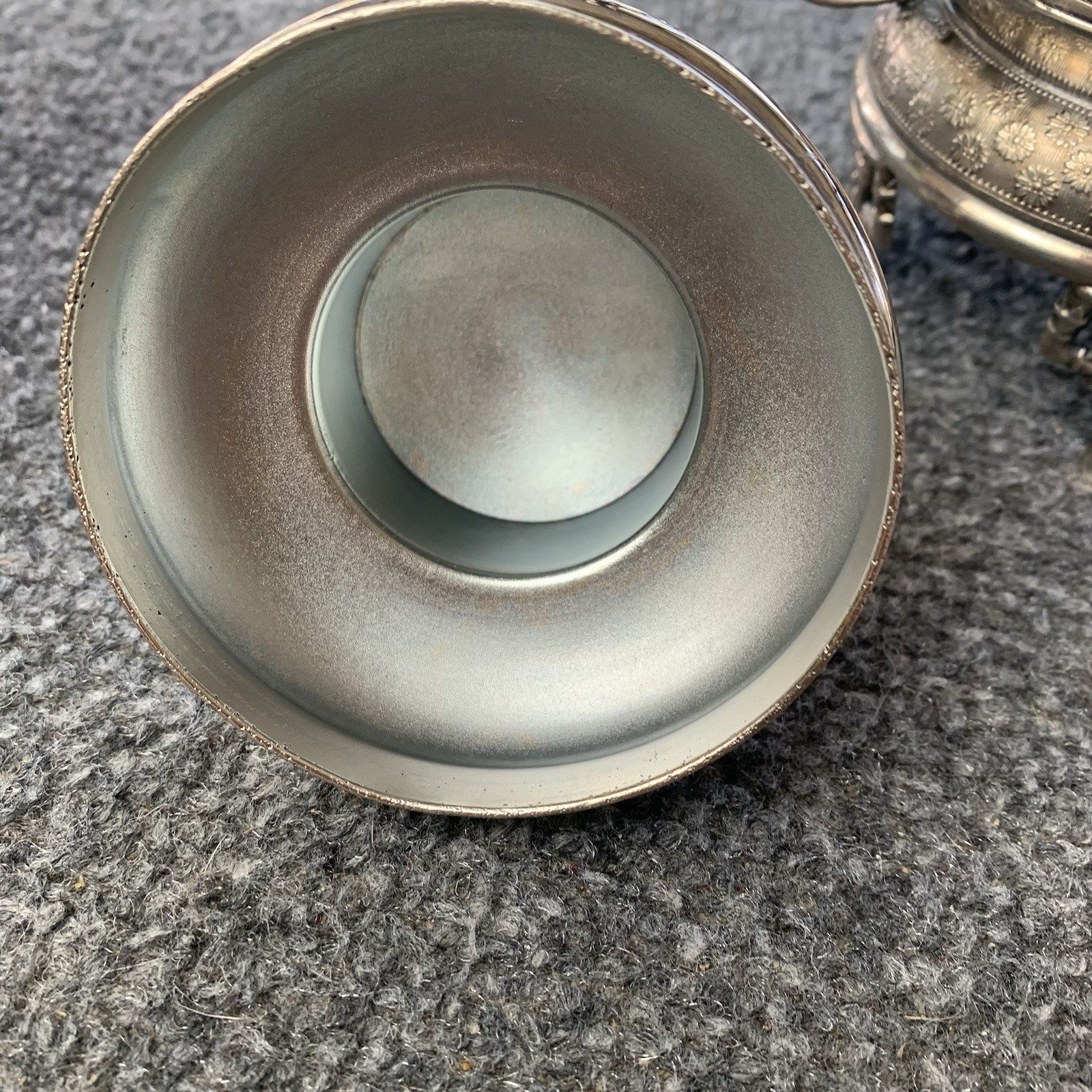 Antique Pairpoint Silver Plate Pickle Castor Clear Glass Marked 629 4913-z