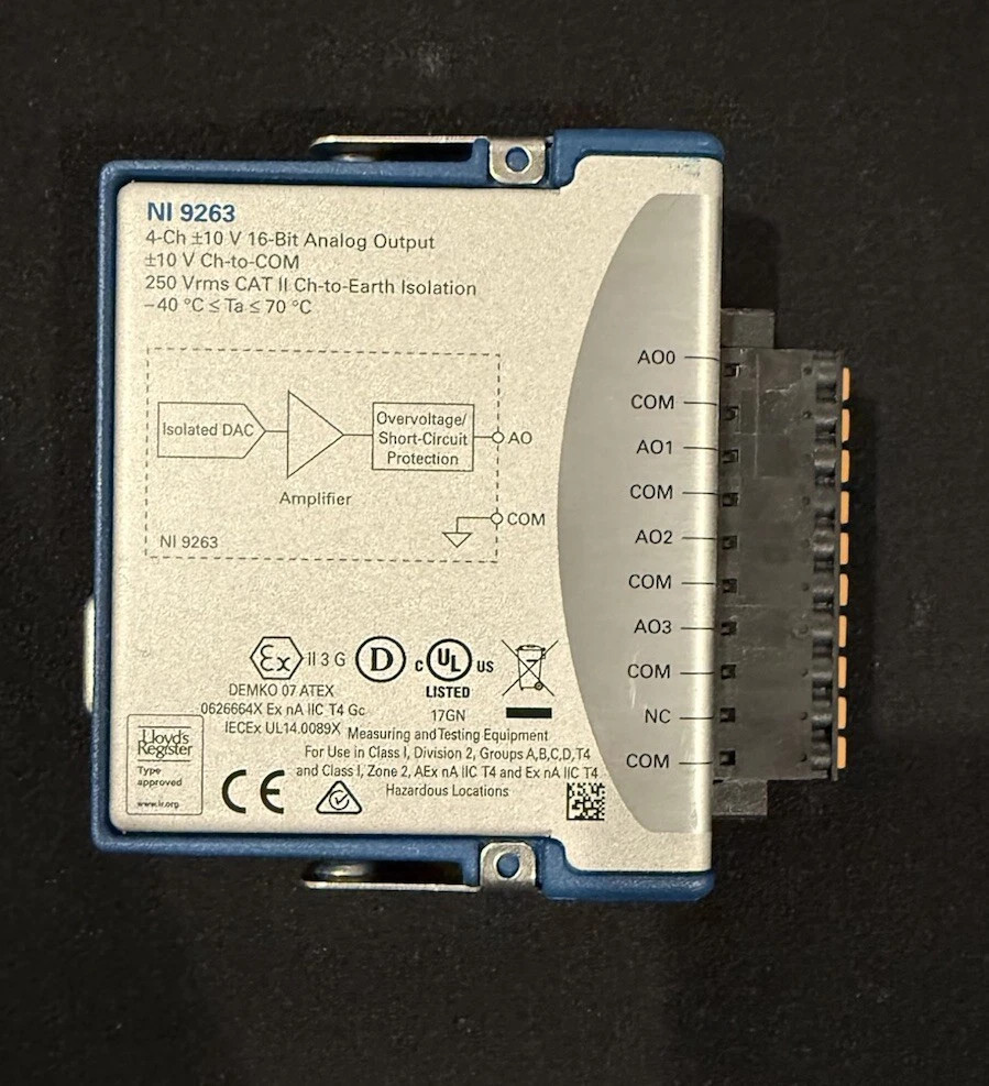 NI-9263 National Instruments NI 9263 cDAQ Module783740-01box Spring terminal
