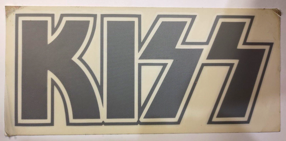 9" KISS LOGO DECAL Sticker Heavy Metal 1997 big Ace Peter paul Gene vinyl vtg