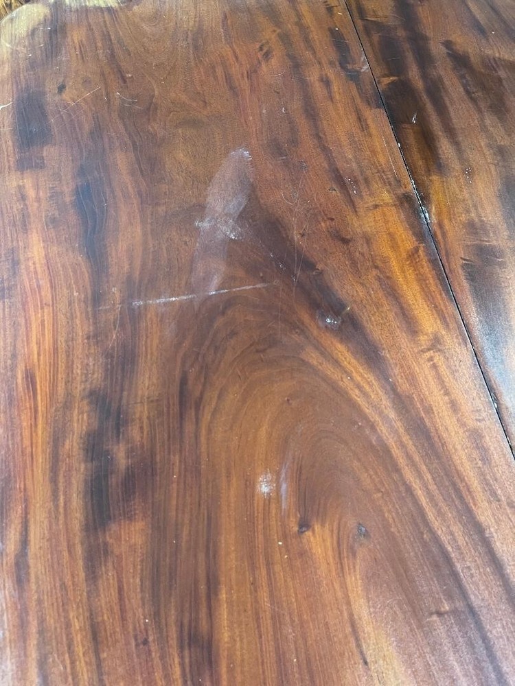 Antique French Solid Wood Folding-Over Games Table