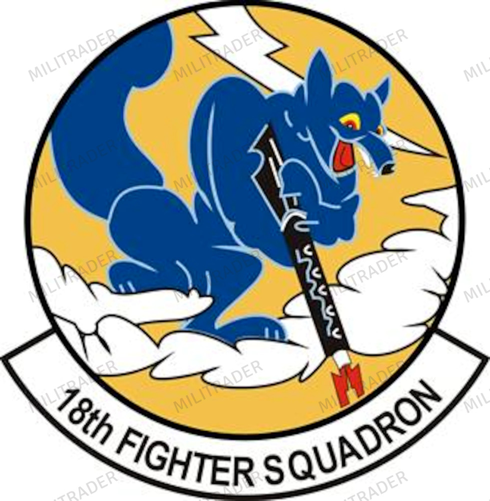 USAF 18th Fighter Squadron Self-adhesive Vinyl Decal
